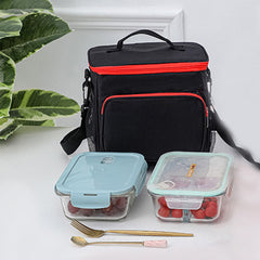 Insulated Lunch Box Adjustable Strap - Reusable Bag for Office