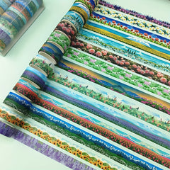 14 Rolls Floral Theme Washi Tape Collection Creative Craft Accessories