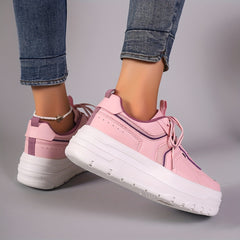 Women's Chunky Sneakers Thick Bottom Lace Up Sport Shoes