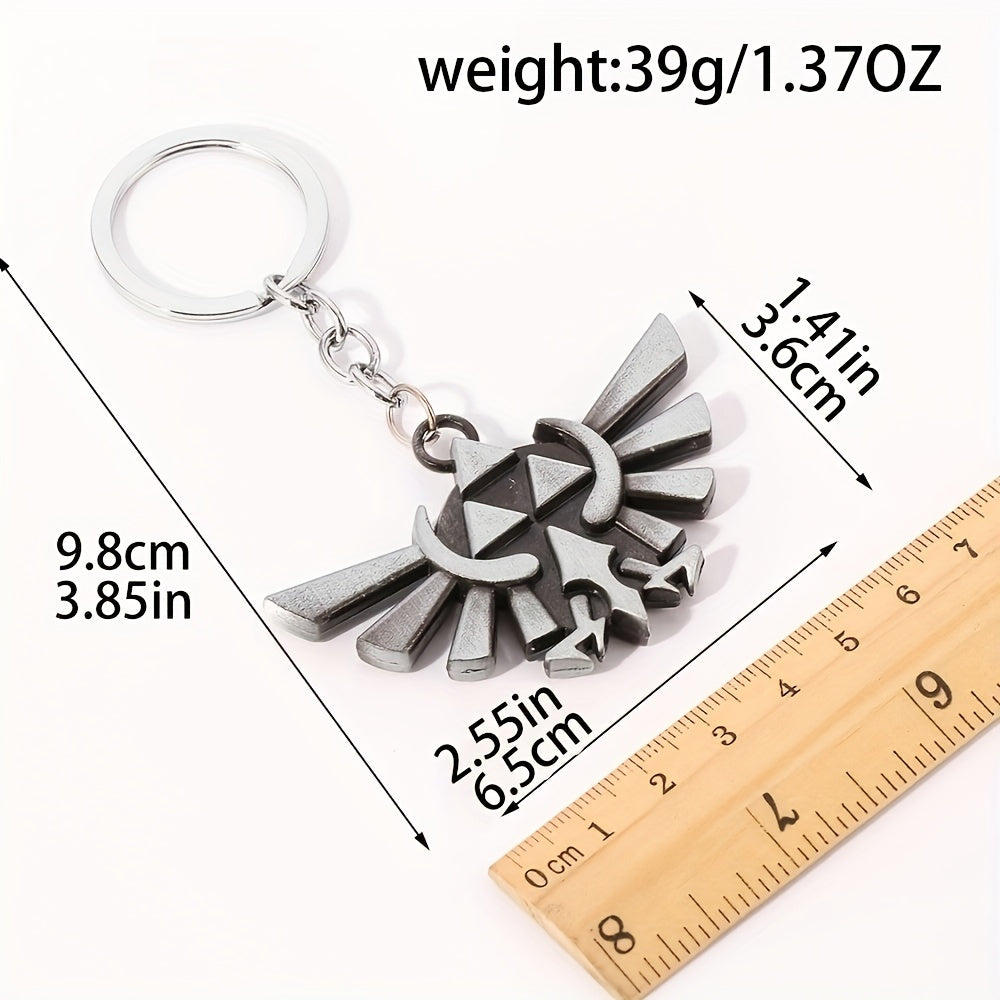 Triangle Power Sky Sword Metal Keychain