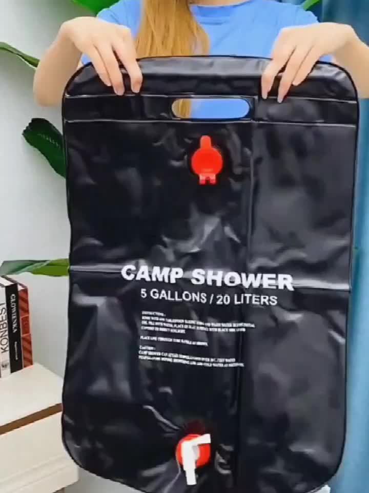 Portable Solar Shower Bag 20L Outdoor Hot Water Bag