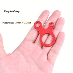 5pcs Aluminum Alloy Cord Adjusters 3 Holes Tent Canopy Buckle Rope Tightener