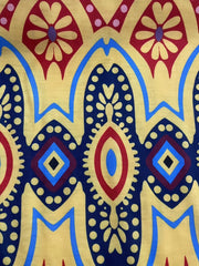 Paisley Print Bell Sleeve Boho Dress