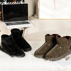 Women's Waterproof Faux Fur Snow Boots