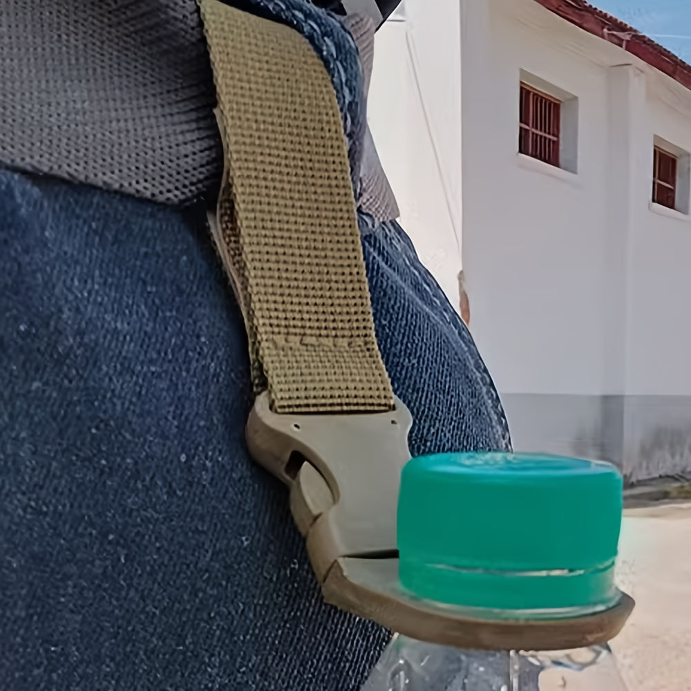 Portable Water Bottle Hanging Buckle for Hiking - Multifunctional