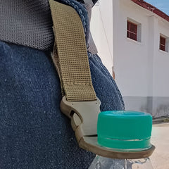 Portable Water Bottle Hanging Buckle for Hiking - Multifunctional