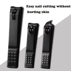 Matte Stainless Steel Nail Clippers Set for Men and Women