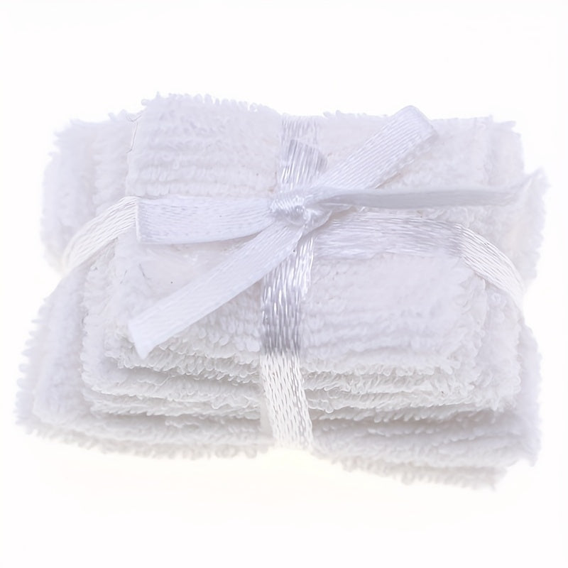 Mini Dollhouse Bath Towel Set Pink Hand Towels