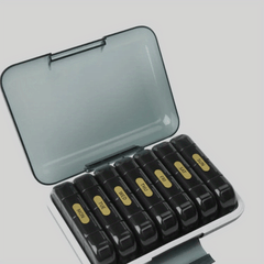 Weekly Pill Organizer 28 Grids Portable Medicine Container & Vitamin Holder
