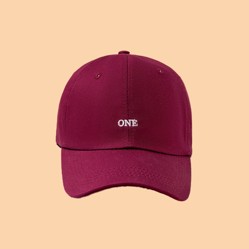 Men Adjustable Embroidery ONE Baseball Cap