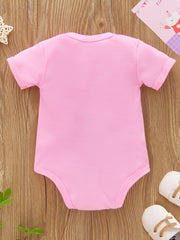 Baby Girls & Boys I Hooked Daddy's Heart Short Sleeve Onesie
