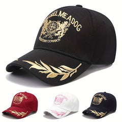 Men's Summer Grain Embroidery Baseball Cap Outdoor Sun Hat