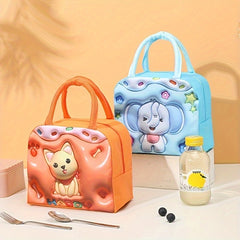3D Cartoon Pattern Lunch Box Bag Insulated Portable Bag