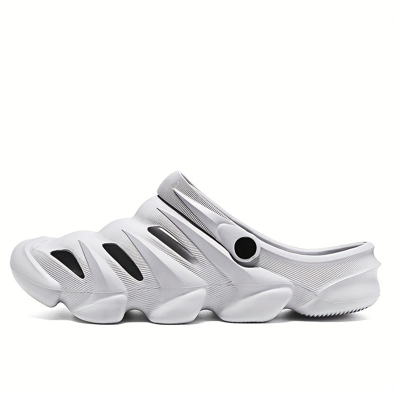 Unisex Grey Clogs Garden Shoes Lightweight Sandals