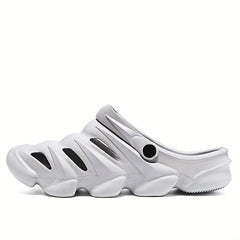 Unisex Grey Clogs Garden Shoes Lightweight Sandals