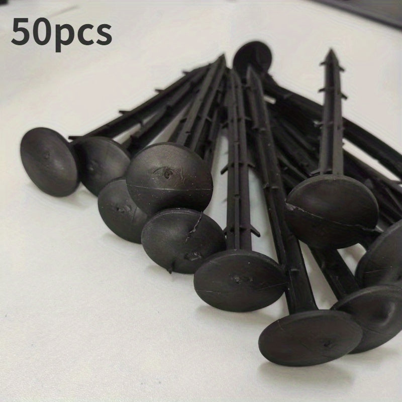 50pcs Plastic Gardening Stake Pegs Film Fixed Tools Plant Support