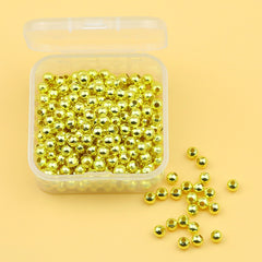 Silver Iron Beads DIY Jewelry Accessories 2-8mm
