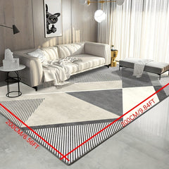 Modern Geometric Area Rug for Living Room Non Shedding Floor Carpet