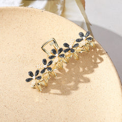 Rhinestone Flower Hair Claw Hair Clip for Women Girls
