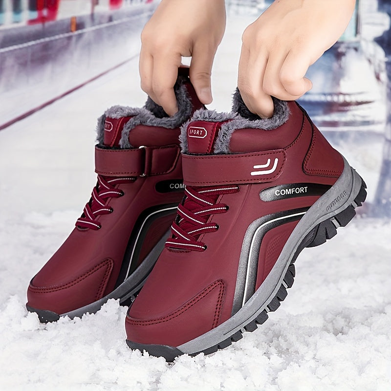 Women's Waterproof Hiking Shoes Winter Warm Non-slip