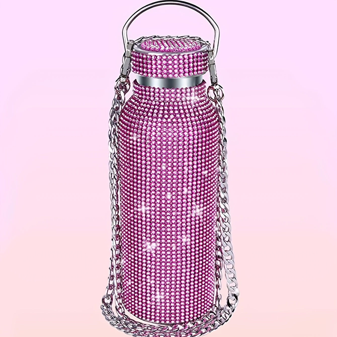 Stainless Steel Insulated Vacuum Cup with Chain for Hot and Cold Beverages