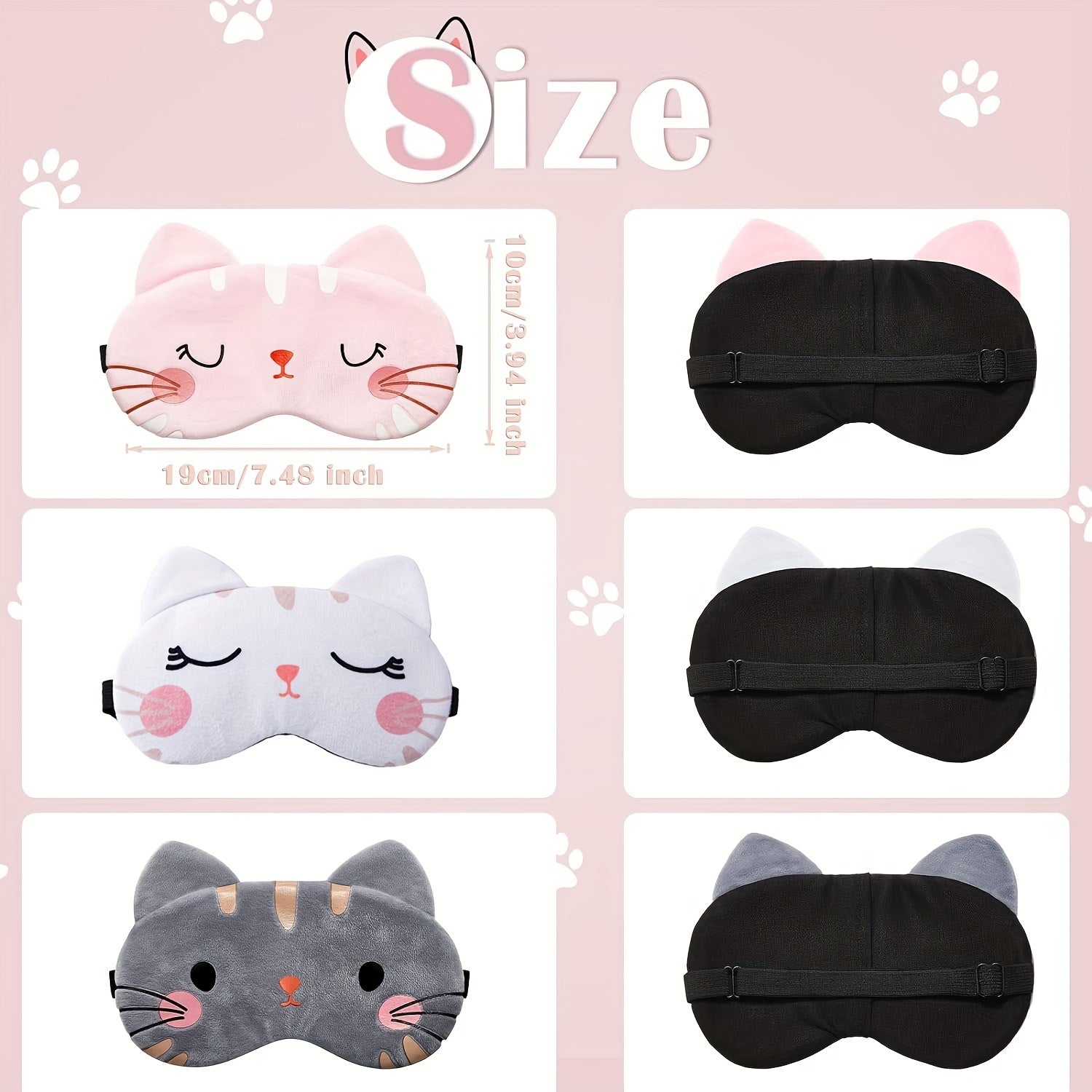 Cartoon Shaped Sleep Eye Mask Lightweight Blackout Blindfolds