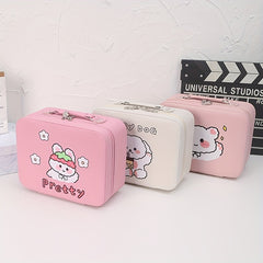 Large Capacity Cartoon Graphic Travel Toiletry Bag with Handle