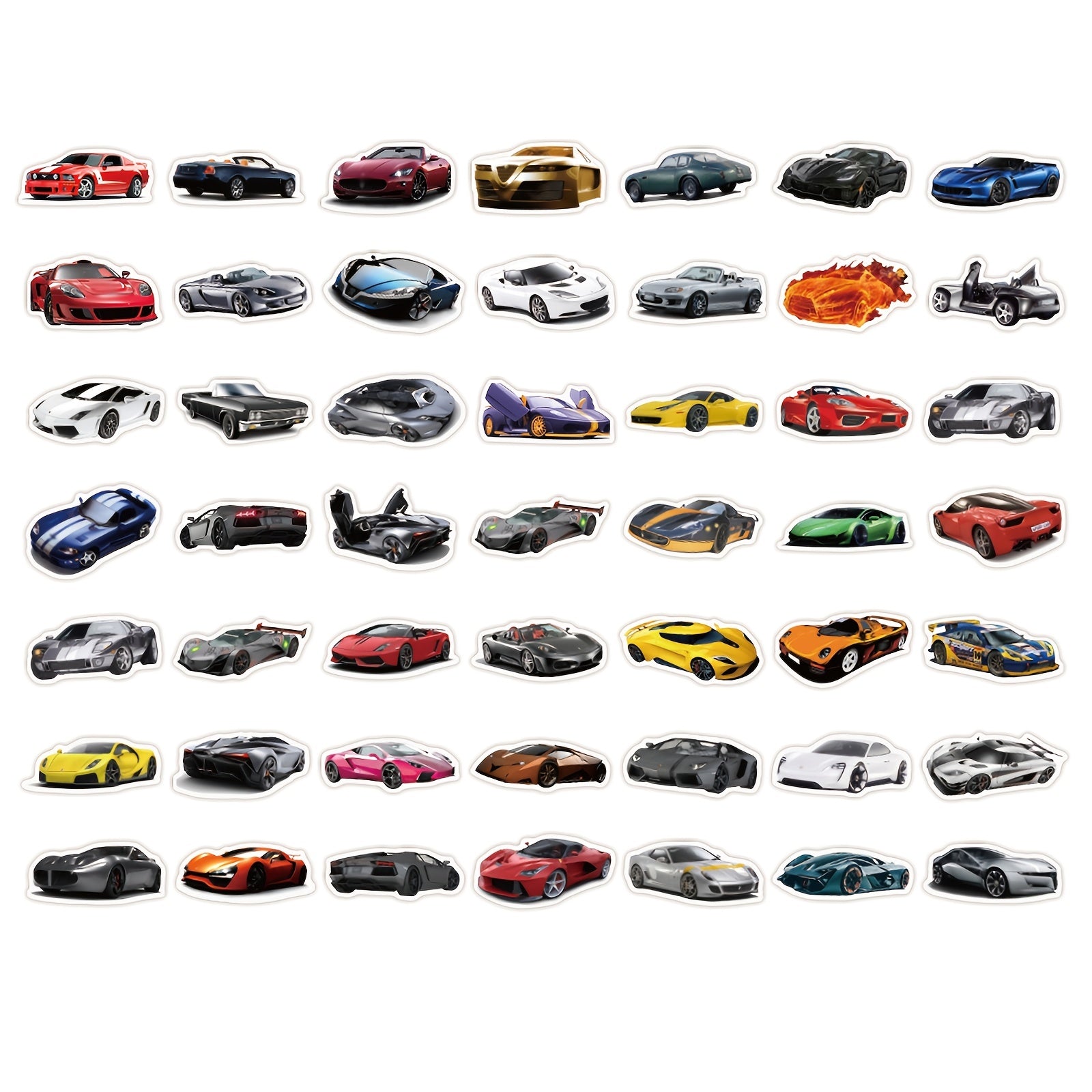 100 PCS JDM Sport Car Racing Stickers Waterproof Decals