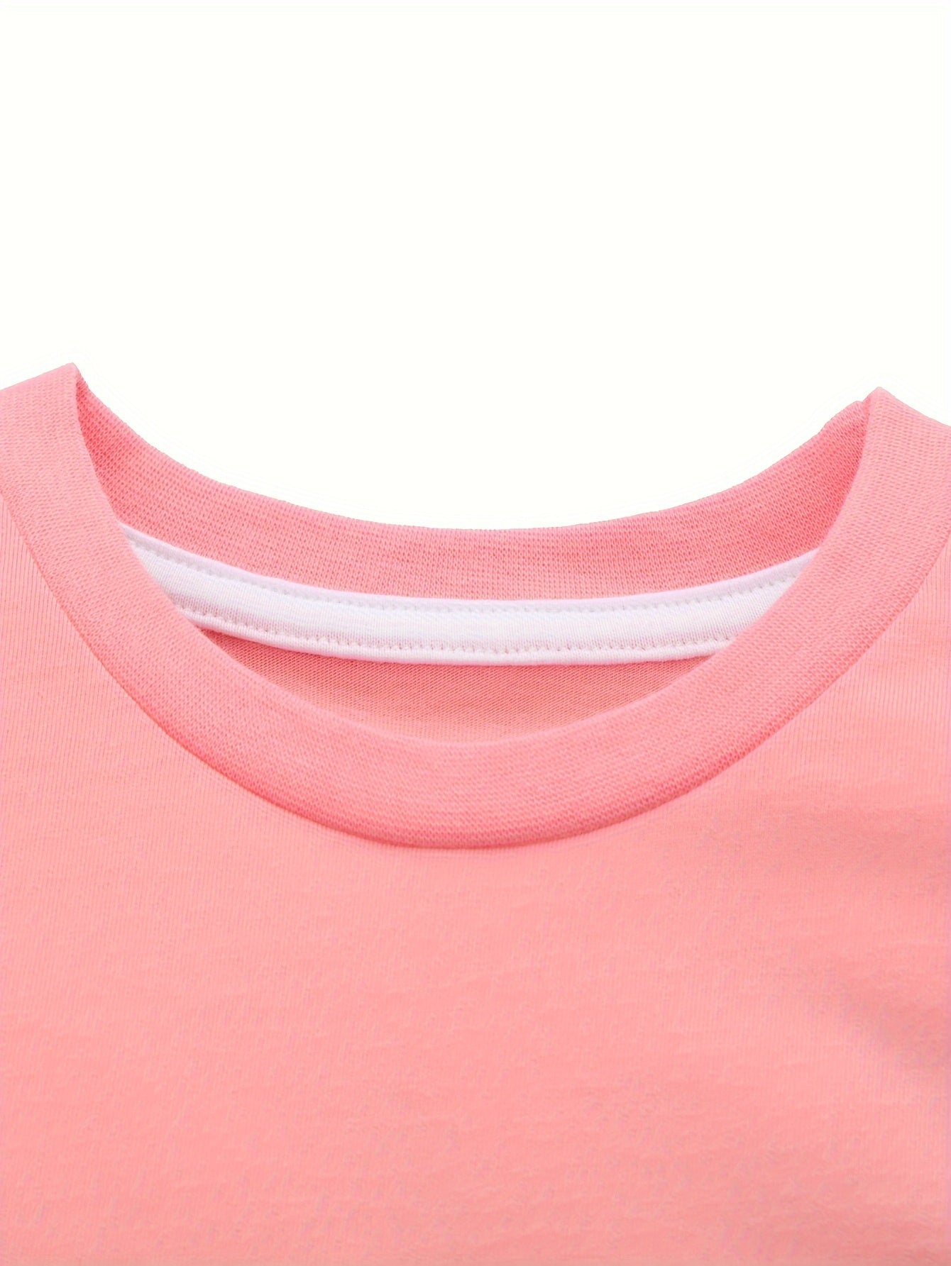 100% Cotton Unicorn Graphic Short Sleeve T-shirt for Girls