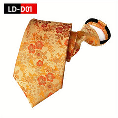 Spot Business Wedding Zipper Necktie Easy Pull Necktie