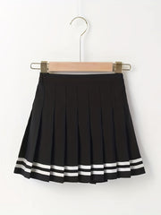 Youth Girls' High Waist Pleated Skirt School Uniform Short Skirt