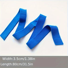 Pure Cotton Striped Collar V-neck Cuff Knit Elastic Collar Thread Fabric