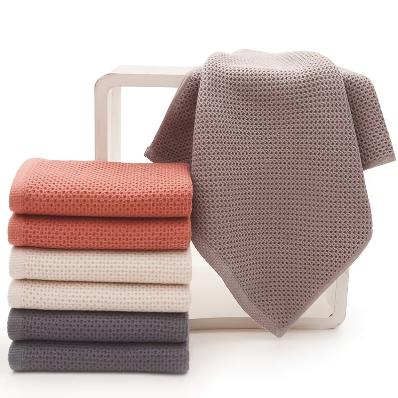 4pcs Waffle Cotton Towels 33x72 Absorbent Soft Hand Towels Multiple Colors