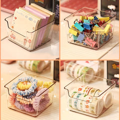 2pcs Desktop Drawer Organizer Box for Notes and Small Items Storage
