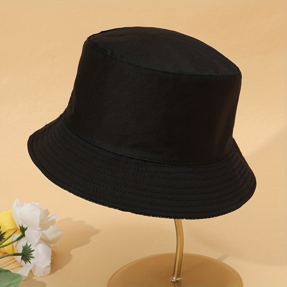 Colorful Bronzing Couple Style Sunshade Bucket Hat