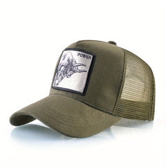 Embroidered Bull Baseball Cap for Men