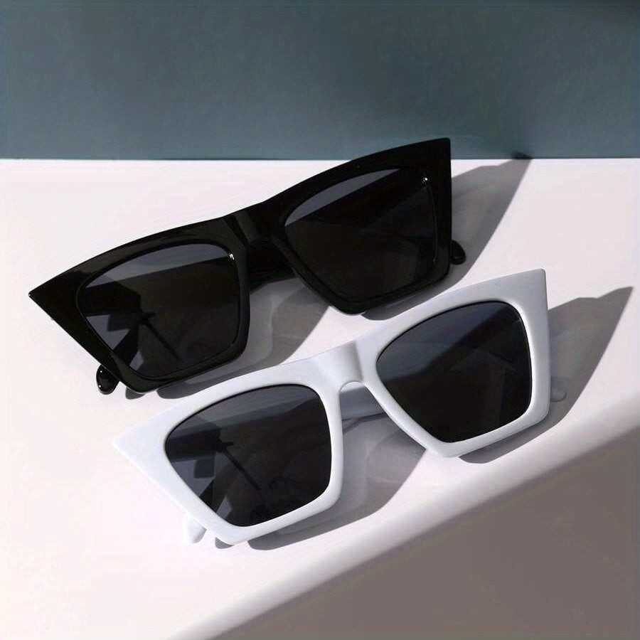 2 Pairs Cat Eye Sunglasses Y2K Mod Glasses UV400