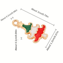 Christmas Cartoon Charm Pendant for DIY Jewelry Making