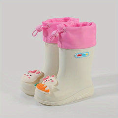 Girls' Cartoon Rain Boots Non-slip Waterproof Shoes All Seasons