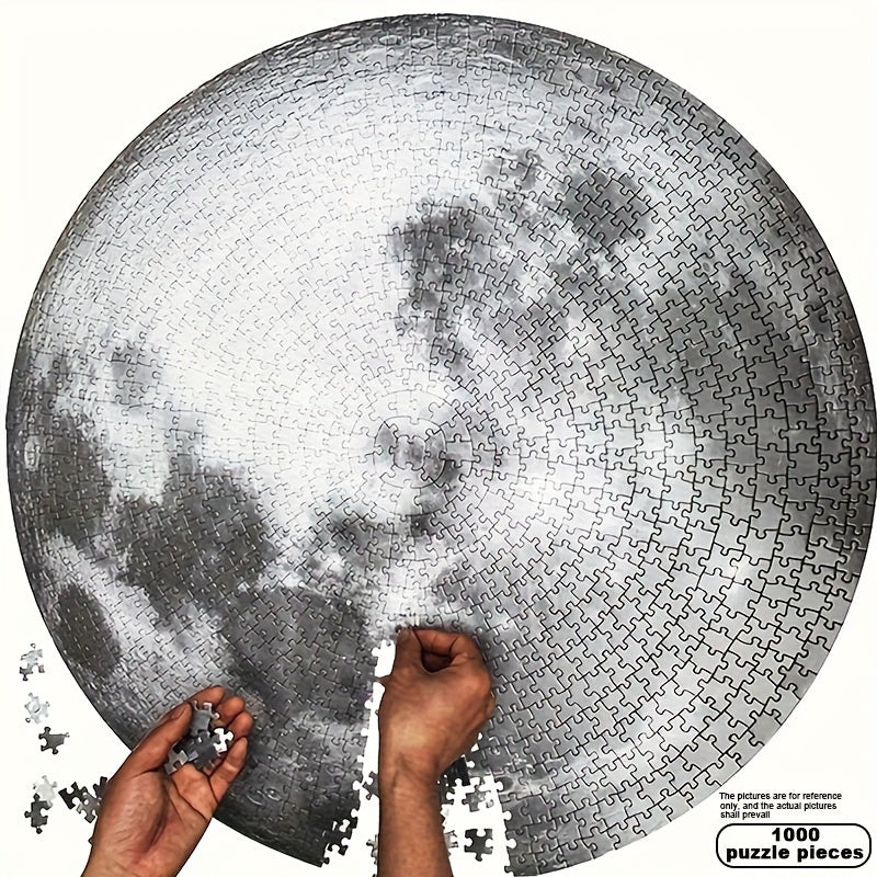 1000pcs Giant Puzzle Round Matte Surface Christmas Halloween Gift DIY