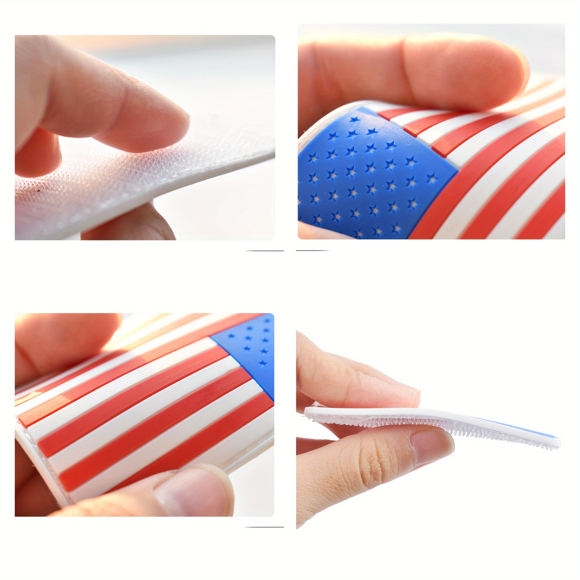 5pcs Flag 3D Rubber Outdoor Arm Patch for Caps Bags Backpacks Vest Uniforms