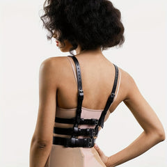 Gothic Chest Harness Belt Hollow Out Bra Strap for Women