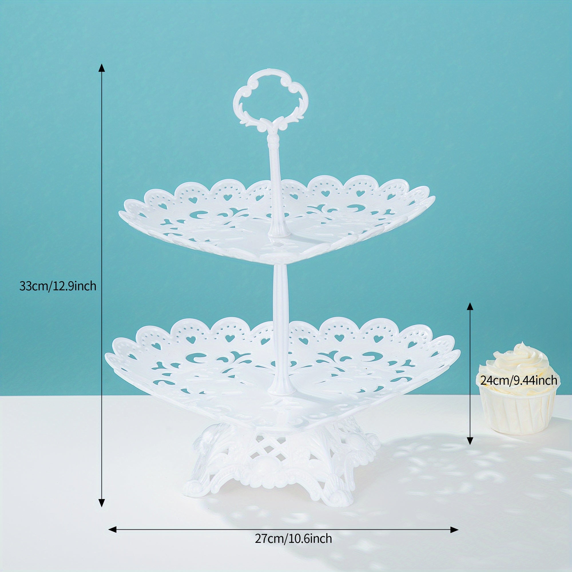 1pc Cake Stand & Dessert Display for Tea Time Snacks Various Styles