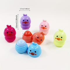 6 pcs Duck Shape Lip Balm for Soft Smooth Lips