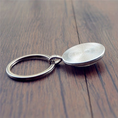 Motivational Gemstone Keychain: Live in the Moment