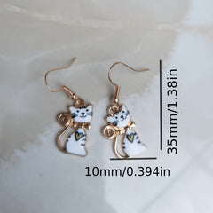 Funny Cat Animal Earrings Halloween Party Accessories