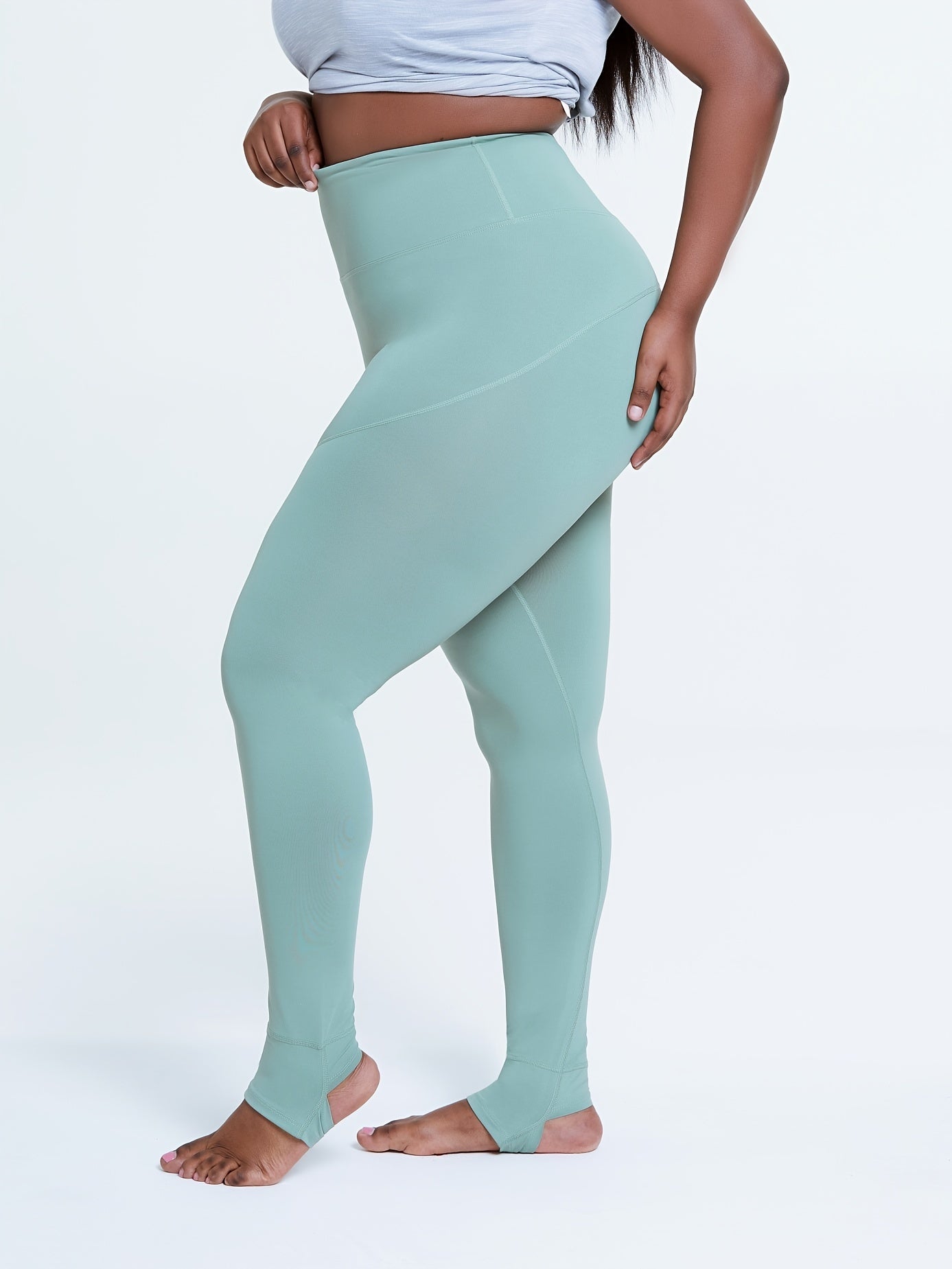 High Rise Sports Leggings Women's Plus Running Yoga Pants