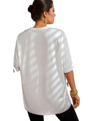 Casual Comfy Short Sleeve Lounge Tops