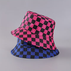 Smiling Bucket Hat Reversible Lightweight Sunscreen Fisherman Cap