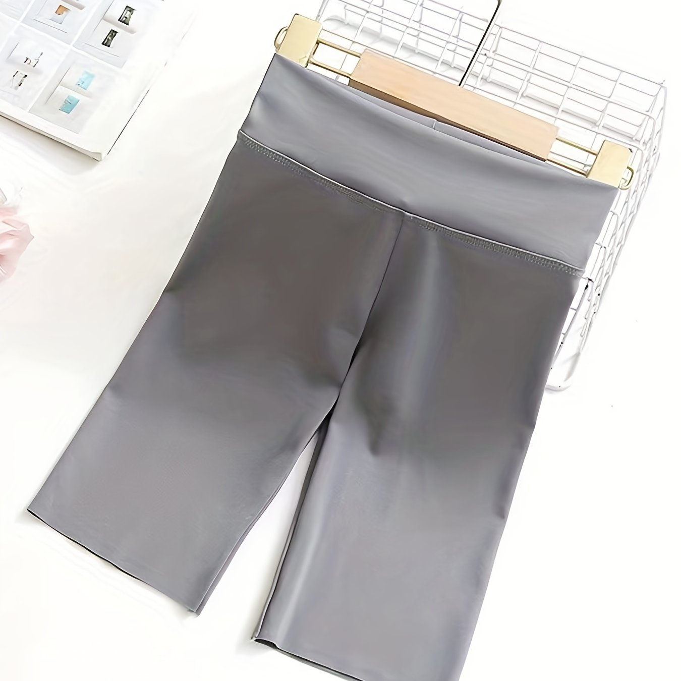 Girls High Waist Yoga Shorts Soft Leggings for Summer Sports